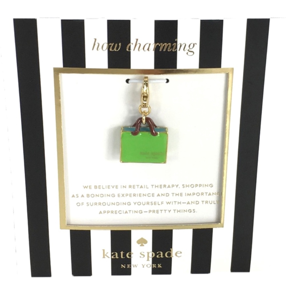 NWT Kate Spade How Charming Shopping Bag charm